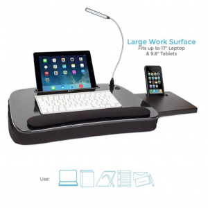 Sofia + Sam Multi Tasking Memory Foam Lap Desk with USB Light