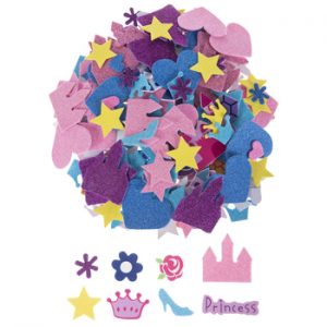 Princess Glitter Foam Stickers