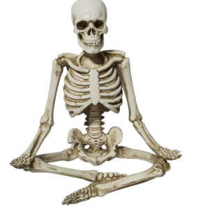 11″ Meditating Yoga Skeleton Tabletop Accent by Ashland®